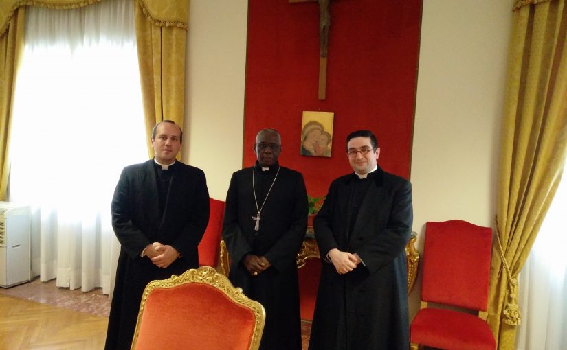 Visita al Cardinal Sarah, Prefetto del Culto Divino